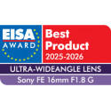Sony FE 16mm f/1.8 G lens