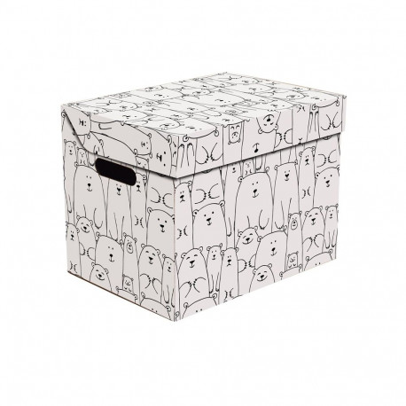 FOLDABLE CARTON BOX34X25X26CM BEARS