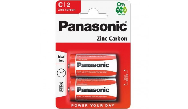 Panasonic R14-2BB (C) Blister Pack 2pcs