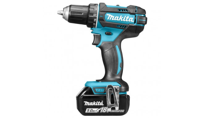 Makita juhtmeta puur-kruvikeeraja, 18V, 2x 5.0 Ah Li-ion, 62/36 Nm, 1.7 kg, LED