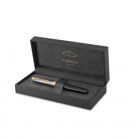 Täitesulepe Parker Sonnet Premium Metal & Black GT (F) 18 – 2119784
