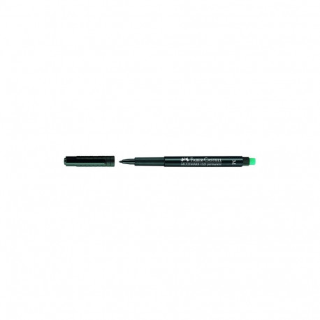 Kilemarker must M, Multimark permanentne, Faber-Castell kustutajaga