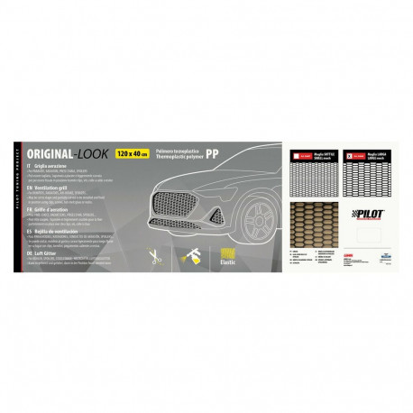 Iluvõre kuusnurkne ava 15x35 mm, 120x40 cm, must