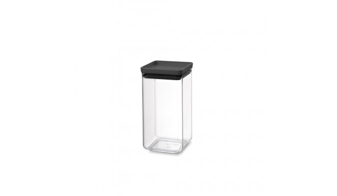 BRABANTIA airtight container for bulk products, with black lid, 1.6 L
