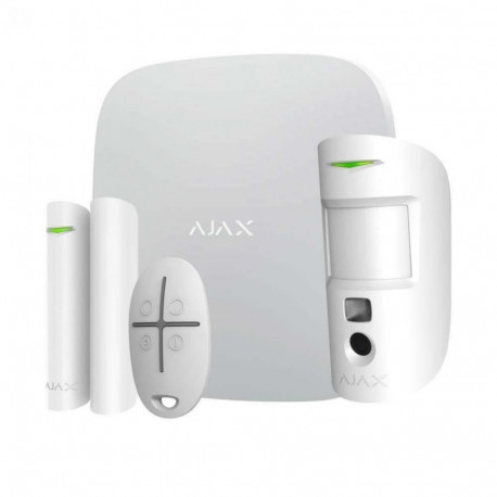 AJAX ALARM SECURITY STARTERKIT CAM/PLUS WHITE 38174