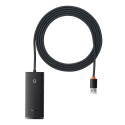 Baseus Baseus Lite Series HUB 4-Port (USB-A to 4xUSB-A 3.0) 2m black (WKQX030201)