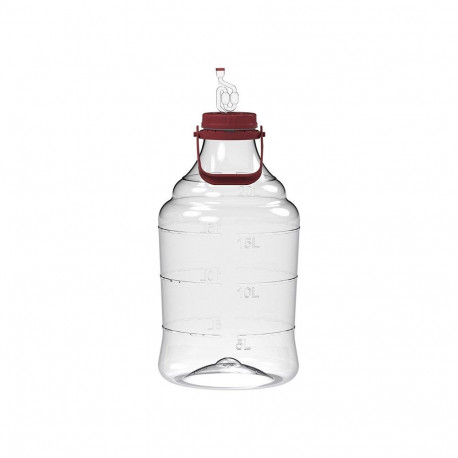 UNBREAKABLE DEMIJOHN 20L HANDLE/AIRLOKS