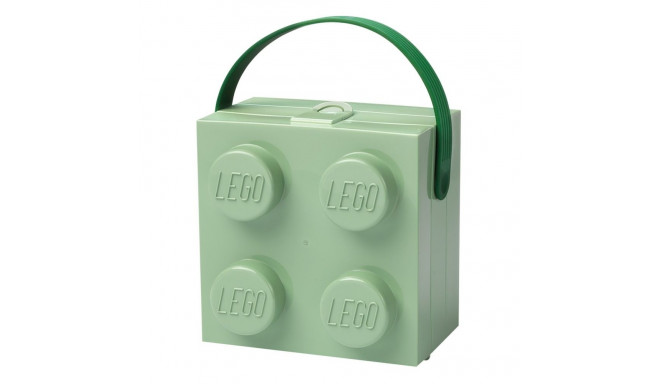 LEGO Box mit Griff  (hellgrün)