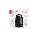 AD 1295 must metallist veekeetja 1,7l LCD-ekraani ja temperatuuri reguleerimisega