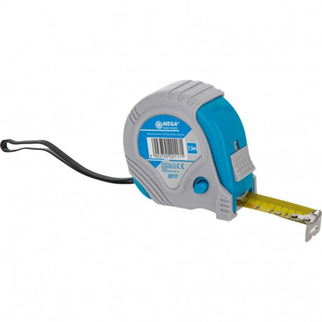 Miara zwijana 7,5m/25mm, 3 stopery, osłona gumowa skin pack