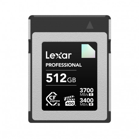 Lexar mälukaart CFexpress 4.0 Pro Diamond R3700/W3400 (VPG400) 512GB