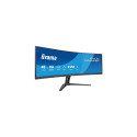 iiyama G-MASTER 45’’ Dual QHD VA panel with KVM switch, USB-C dock and RJ45 (LAN) and height adjusta