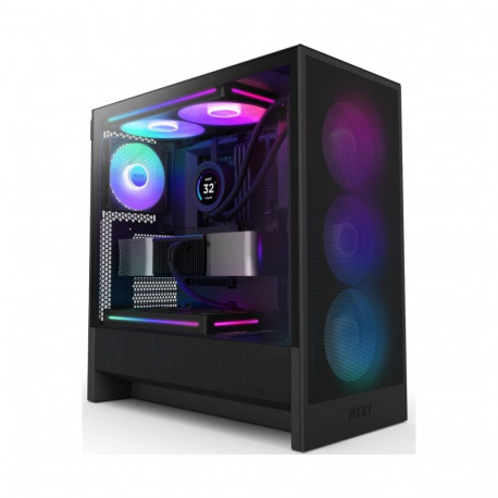 NZXT H5 Flow RGB (2024) ATX case with window, black
