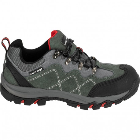 Półbuty zamszowe szaro-czerw., s1 p fo, "42", ce, lahti