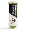 Tennis balls DUNLOP STAGE 1 GREEN 3-tube ITF