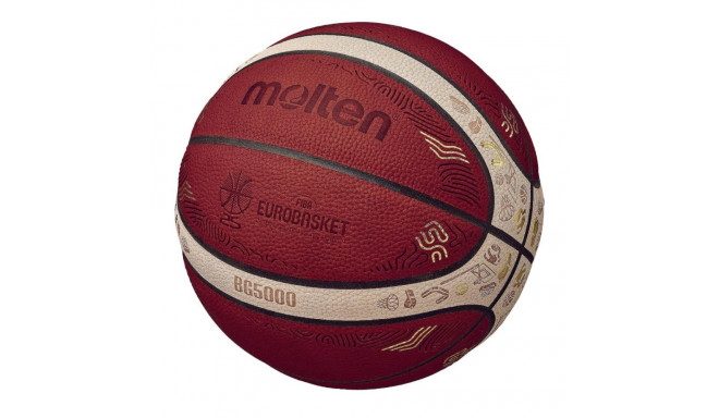 Basketball ball competition MOLTEN B7G5000-E5Z FIBA size 7 Eurobasket 2025