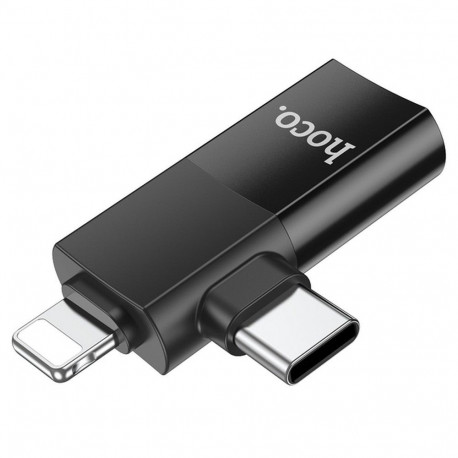 HOCO OTG adapter 2in1 USB C/Ligtning to USB A