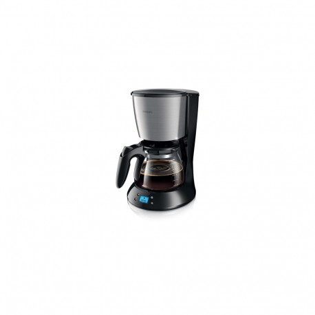 Philips Daily Collection Coffee maker HD7459/20 With glass jug With timer Black & metal 871010368391