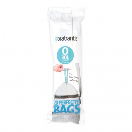 BRABANTIA PerfectFit Bin Liner Type O  30 L  20 Bags