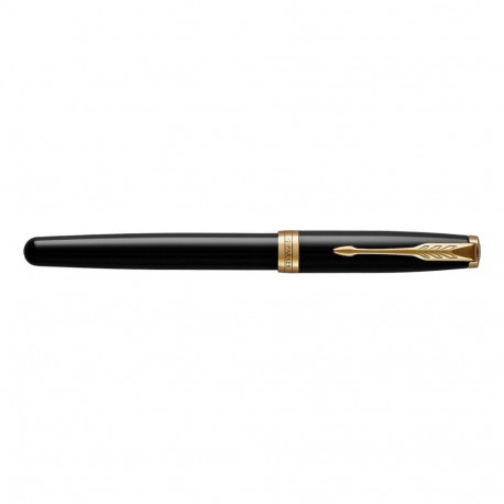 Parker Sonnet Black Lacquer GT plunksnakotis (M)