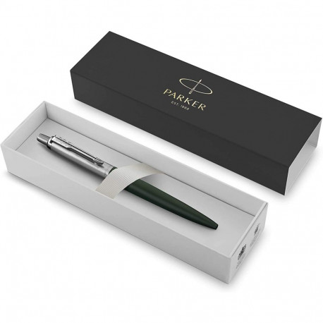 Parker Jotter XL Greenwich Matte Green Tušinukas su A5 formato užrašų knygele