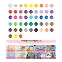 Acrylic Marker Pen - ARRTX 48 Colors 3mm Bullet Tip Waterproof Quick-Drying