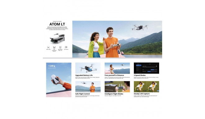 Drone - POTENSIC Atom-LT 2.5K Camera, 40min Flight Time, 249g