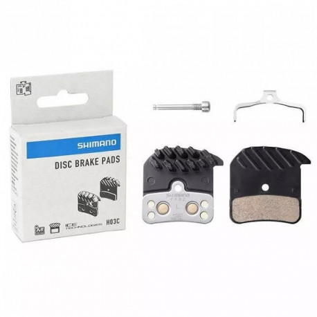 Disc Brake Pads - Shimano H03c 4-piston, Silver