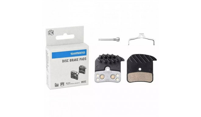 Disc Brake Pads - Shimano H03c 4-piston, Silver