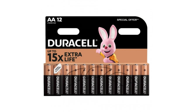Battery - Duracell Basic MN1500 AA 1.5V Alkaline 12 Pack