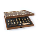 Board Game Set - Manopoulos Classic Style 4in1 Chess Backgammon Ludo Snakes L Size