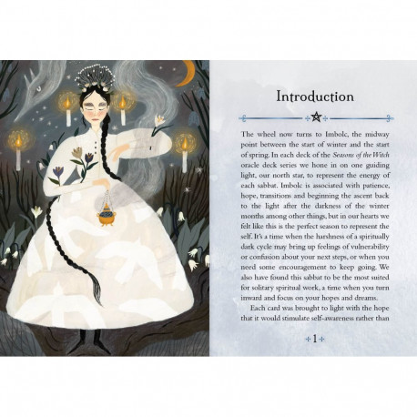 Oracle Card Deck - Seasons of the Witch Imbolc 44 Cards Instruction Booklet