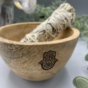 Ritual Bowl - Hamsa Ancient Wisdom 12x7 cm Mango Wood