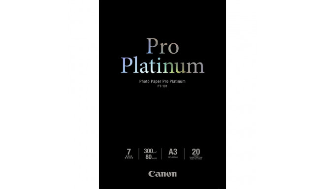 Paber Canon PT-101 A3 20lehte Photo Paper Pro Platinum 300gr