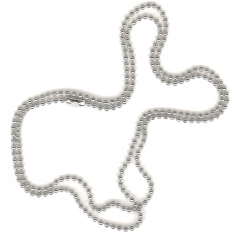 Kaardihoidja metallist kett, kroom, 80cm