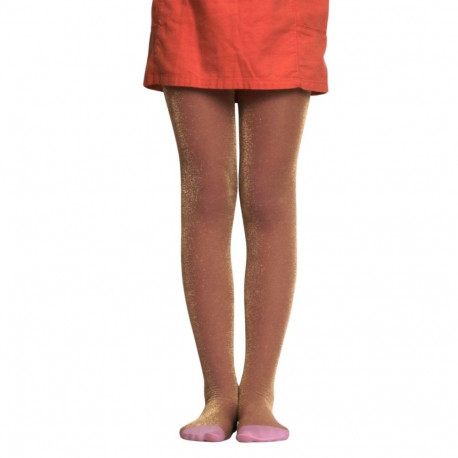 SOKISAHTEL STEFFI roosad kuldse sädelusega sukkpüksid tüdrukutele 428, 431, 434, 427