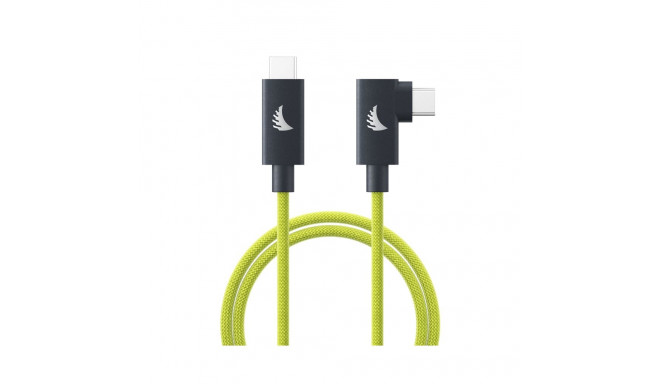 Angelbird kaabel USB-C 4.0 Solid Flex nurgaga 2m, laimiroheline