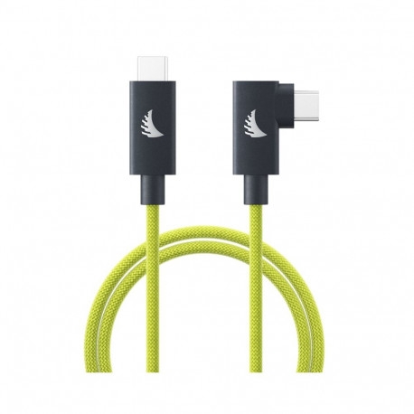 Angelbird Cable I USB-C 4.0 I Solid Flex Cable Right-Angle I Lime I 1 m