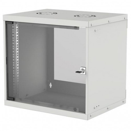 Intellinet 19" Network Cabinet - Wall Mount (Basic), 9U, 560mm Deep, Grey, Flatpack, Max 50kg, 