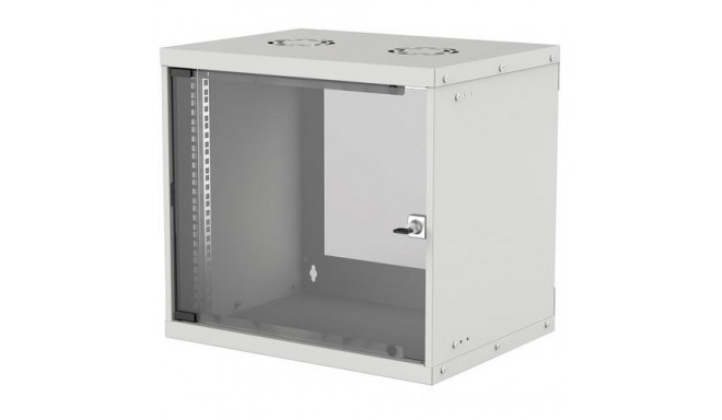 Intellinet 19" Network Cabinet - Wall Mount (Basic), 9U, 560mm Deep, Grey, Flatpack, Max 50kg, 