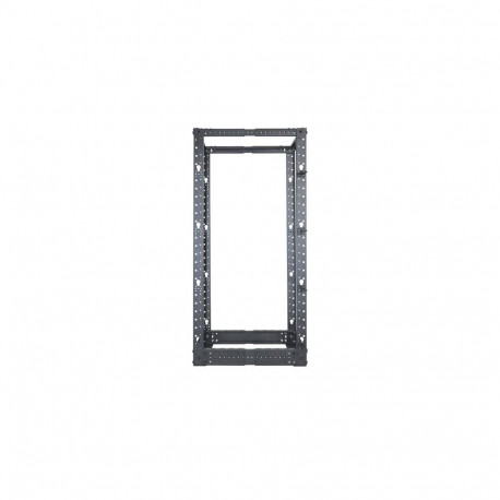 Intellinet 19" Network Rack - Open Frame (4-Post), 26U, Black, Flatpack, Max 360kg