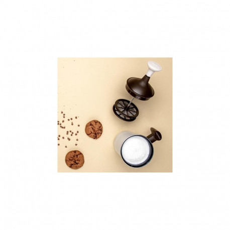 Pedrini 02CF043 milk frother/warmer Handheld electric Brown, White