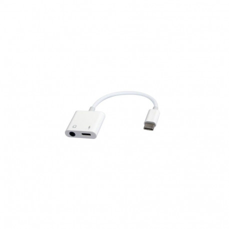 Gembird GMB Audio A-CM-3.5FP-01 cable gender changer 4-pins 3.5 mm, USB Type-C USB type-C White