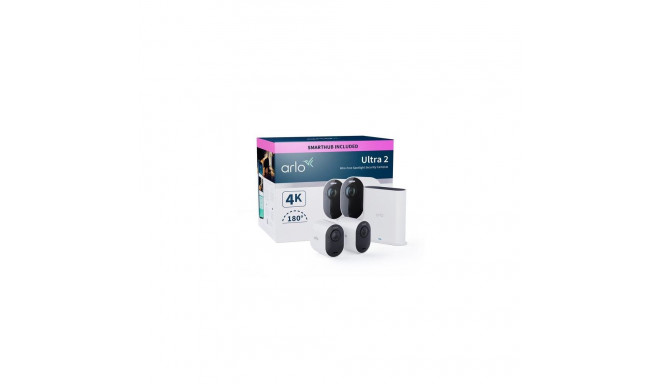 Arlo Ultra 2 Outdoor Security Camera, 2-pack white