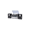 Trevi DAB+ STEREO TURNTABLE 25W WIRELESS USB SD AUX-IN CASSETTE ENCODING TT 1072 DAB BLACK