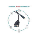 Equip USB-C to Serial (DB9) Cable, M/M, 1.5m