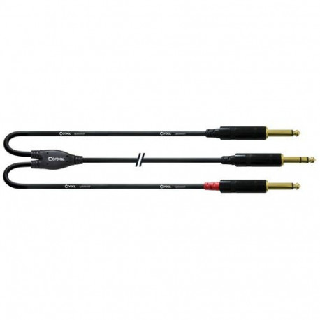 Cordial CFY 0.9 VPP audio cable 0.9 m 6.35mm 2 x 6.35mm Black