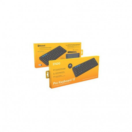 ZAGG Pro 12 keyboard Universal Bluetooth QWERTY English Black