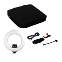 Caruba Round Vlogger 12 inch LED Set met Tas Zwart