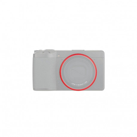 JJC RN GR3 rood Lens Decoration Ring voor Ricoh GRIII